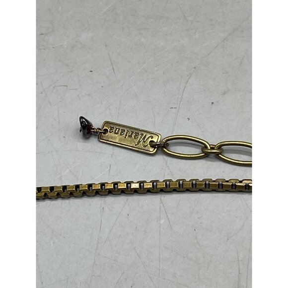 mariana pendent 2" chain 30" necklace handmade crystals black circle READ NEW - Picture 9 of 10